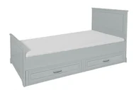 Łóżka dla dzieci i młodzieży - Łóżko 90x200 szare melody - miniaturka - grafika 1
