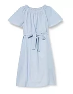 Sukienki - acalmar Dziewczęca letnia sukienka, Jasnoniebieskie, cienkie paski, 140 cm - miniaturka - grafika 1
