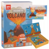 Zabawki interaktywne dla dzieci - Magnetyczna układanka edukacyjna z książeczką Apli Kids Wulkan 5 lat+ - miniaturka - grafika 1