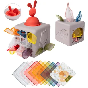 Taf Toys Pojemnik Z Wyskakującymi Chusteczkami - Zabawki interaktywne dla dzieci - miniaturka - grafika 1