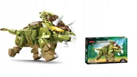 Klocki - Klocki Ogromny Dinozaur TRICERATOPS - 442 pcs - miniaturka - grafika 1