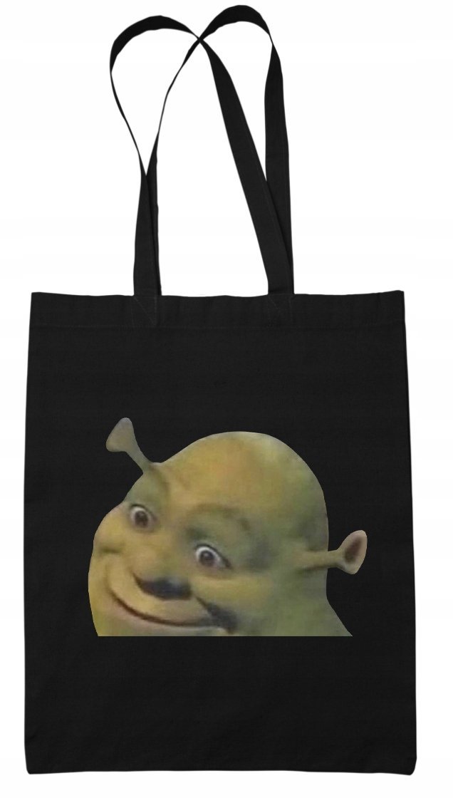 Torba Na Ramię EKO bawełniana Trollface Mem Shrek