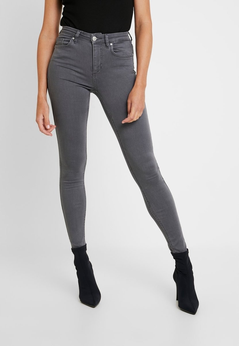 Only Spodnie Damskie Rurki Szare Gładkie S/32 2Bxc