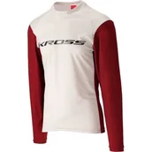 Koszulki rowerowe - Koszulka rowerowa KROSS Hyde Long Sleeve ( M) Czerwono-biały - miniaturka - grafika 1