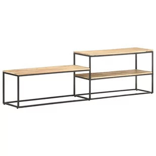 vidaXL Lumarko Szafka pod telewizor, 180x30x50 cm, surowe drewno mango 321620 - Szafki RTV - miniaturka - grafika 1