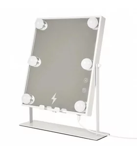 Lustro LED z głośnikiem i ładowarką - Lustra - miniaturka - grafika 1