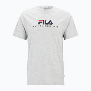 Koszulka FILA Bedburg light grey melange - Koszulki i topy damskie - miniaturka - grafika 1