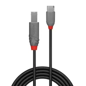 Kable USB - CABLE USB2 C-B 0.5M/ANTHRA 36940 LINDY - miniaturka - grafika 1