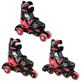 Rolko-Wrotki 3w1 Raven Singer Black/Red 33-36 - Rolki - miniaturka - grafika 1