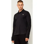 Koszule męskie - Napapijri Polo E-BADGE LS | Relaxed fit - miniaturka - grafika 1