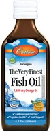 Suplementy naturalne - Carlson Labs - The Very Finest Fish Oil, Olej Rybny, Pomarańcza, Płyn, 200 ml - miniaturka - grafika 1
