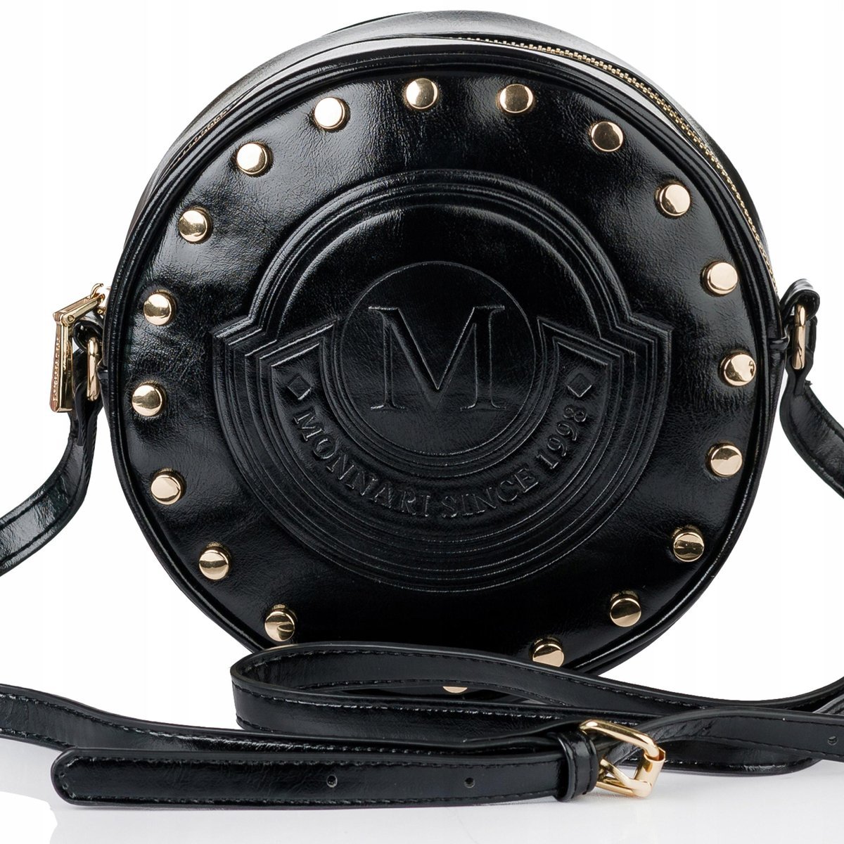 Torebka MONNARI Listonoszka Logo Na Ramię Okrągła Dżety PREMIUM