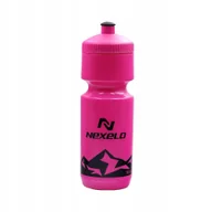 Shakery i bidony sportowe - Bidon rowerowy na wodę NEXELO 750 ml różowo-czarny do roweru - miniaturka - grafika 1
