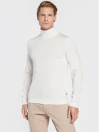 Swetry męskie - Boss Golf Musso-P 50468262 Beżowy Slim Fit - miniaturka - grafika 1