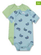 Body dla niemowląt - Sanetta Body (2 szt.) w kolorze zielonym i błękitnym - miniaturka - grafika 1