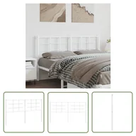 Inne meble do sypialni - The Living Store Metalowe wezgłowie - białe - 150 cm - Wezgłowie - miniaturka - grafika 1