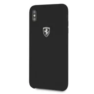 Etui i futerały do telefonów - Ferrari Hardcase do iPhone XS Max czarny/Silicone Off track FEOSIHCI65BK - miniaturka - grafika 1