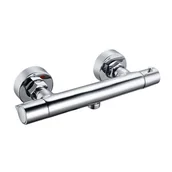 Baterie wannowe i prysznicowe - Invena Slim bateria prysznicowa ścienna termostatyczna chrom BT-00-S01 - miniaturka - grafika 1