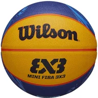 Koszykówka - Wilson FIBA 3X3 Mini Ball WTB1733XB2020 unisex piłka do koszykówki żółta - miniaturka - grafika 1
