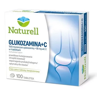 Naturell Glukozamina + C x100 tabletek - Ochrona stawów - miniaturka - grafika 1