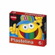 Masy plastyczne - Plastelina MONA 6 kolorów, 15 g - miniaturka - grafika 1