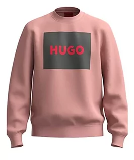 Bluzy męskie - HUGO Bluza męska, Średni, różowy, 665, XXL - grafika 1