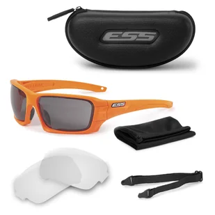 ESS - Okulary balistyczne Rollbar - Safety Orange - Przezroczyste / Przyciemniane Smoke Gray - EE9018-17 - Ochrona oczu i twarzy - miniaturka - grafika 1