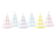 Urodziny dziecka - Party Deco Czapeczki papierowe Yummy - 6 szt. CPP16-000 - miniaturka - grafika 1