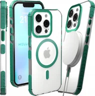 Etui i futerały do telefonów - Etui Pancerne do Apple iPhone 15 Pro Bumper, Zielona Ramka, Magsafe, Case - miniaturka - grafika 1