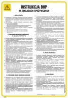 Instrukcje stanowiskowe BHP - IAG22 INSTRUKCJA BHP W ZAKŁADACH SPOŻYWCZYCH, FN - FOLIA SAMOPRZYLEPNA; (245X350MM) - miniaturka - grafika 1