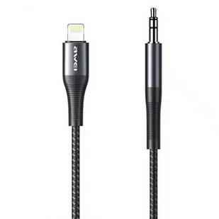 Kabel Lightning - Jack 3.5 mm AWEI CL-116L 1 m Czarny - Kable USB - miniaturka - grafika 1