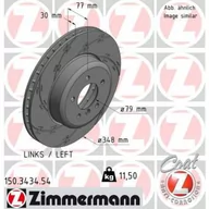 Tarcze hamulcowe - Tarcza hamulcowa ZIMMERMANN 150.3434.54 - miniaturka - grafika 1