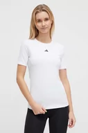 Koszulki sportowe damskie - adidas Performance t-shirt treningowy kolor biały - miniaturka - grafika 1