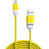 Kable USB - PANTONE MFi kabel USB - Lightning 1,5m 2,4A PT-LCS001-5 Yellow 102C - miniaturka - grafika 1