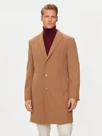 Płaszcze męskie - Pierre Cardin Płaszcz wełniany C4 83100.6130 Brązowy Regular Fit - miniaturka - grafika 1