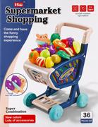 Zabawy w naśladowanie dorosłych - Wózek Supermarket z akcesoriami MEGA CREATIVE 501275 - miniaturka - grafika 1