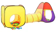 Namioty i tipi dla dzieci - Kolorowy namiot do zabawy dla dzieci z tunelem E9-G01 - miniaturka - grafika 1