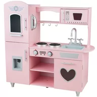 Figurki dla dzieci - Duża Drewniana Kuchnia Dla Dzieci Tinytotskitchen Różowa Xl - miniaturka - grafika 1
