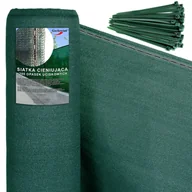 Ogrodzenia - Siatka cieniująca maskująca 135g 1,5X50 m zielona - miniaturka - grafika 1