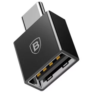 Baseus Adapter Usb do Usb-c 2,4A Czarny - Złącza, przejściówki, adaptery - miniaturka - grafika 2