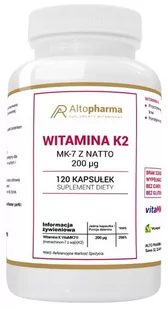 Altopharma Witamina K2 MK-7 z Natto 200 g 120 kapsułek 1146130 - Witaminy i minerały - miniaturka - grafika 1