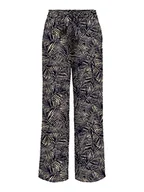 Spodnie damskie - Bestseller A/S Damskie spodnie Onlnova Life Palazzo Pant PTM, Night Sky/AOP:427 Mila Leaf, 34, Night Sky/Aop:427 Mila Leaf, 34 - miniaturka - grafika 1