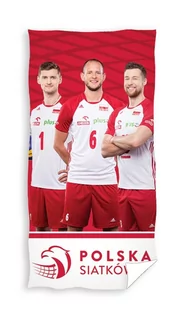 Ręcznik bawełniany 70x140 Polska Siatkówka piłka - Okrycia kąpielowe dla dzieci - miniaturka - grafika 1