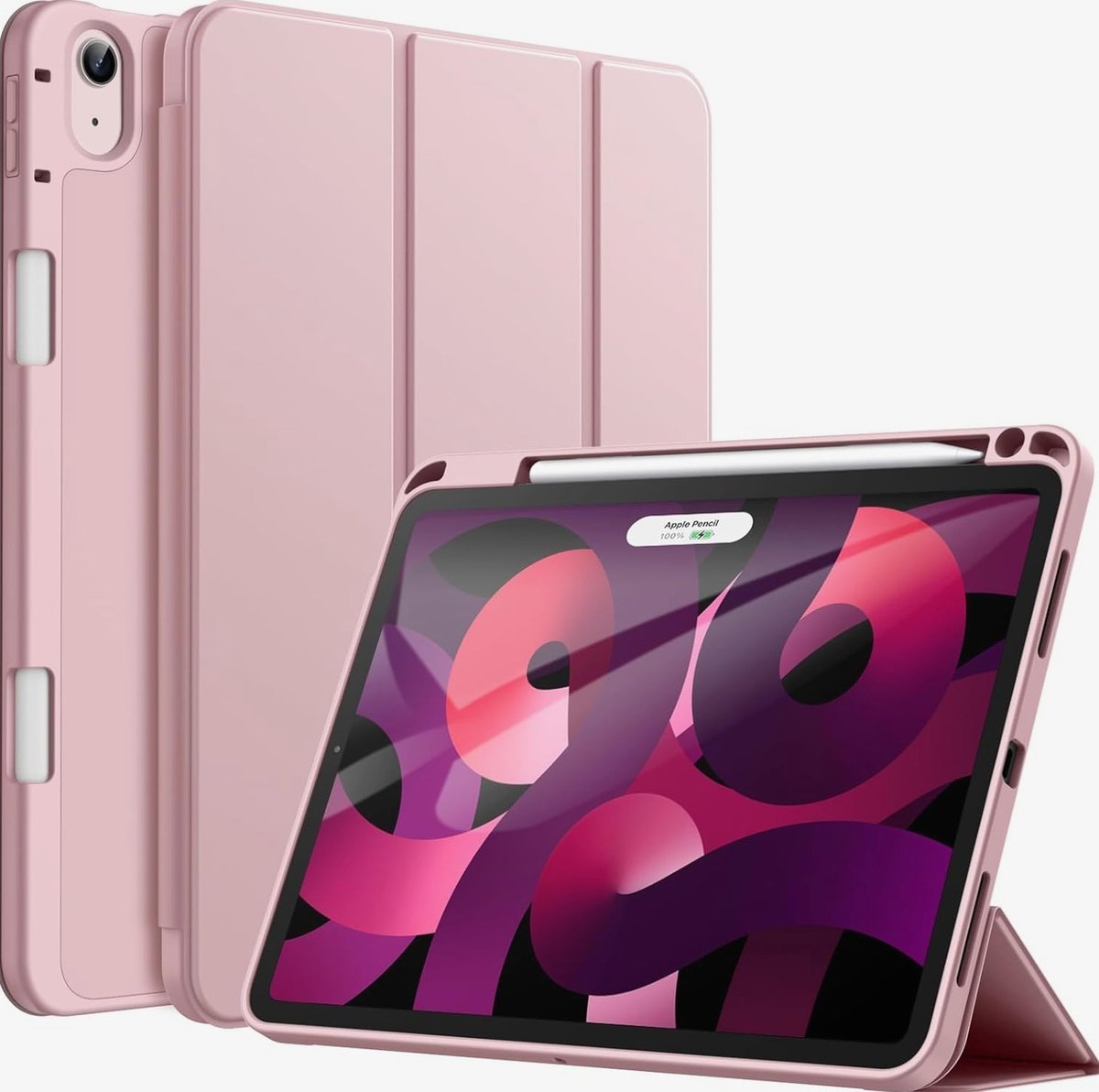 ETUI 11 CALI RÓŻOWE OBUDOWA POKROWIEC TABLET OSŁONA MIĘKKI MAGNETYCZNY