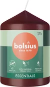 Świece - Świeca pieńkowa walec BOLSIUS Essentials 17H 8CM AKSAMITNA CZERWIEŃ - miniaturka - grafika 1