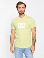 Koszulki męskie - Helly Hansen T-Shirt Box 53285 Zielony Regular Fit - miniaturka - grafika 1