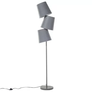 Lampa Podłogowa Metalowa Szara Rio Grande! - Lampy stojące - miniaturka - grafika 1