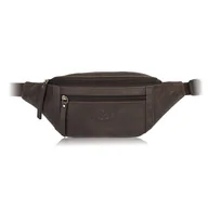 Nerki - Saszetka męska skórzana nerka na pas brązowa vintage pojemna Paolo Peruzzi AY - miniaturka - grafika 1