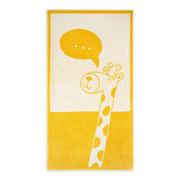Ręczniki - Ręcznik plażowy 70x130 Żyrafa żółty frotte 9003 Zwoltex - miniaturka - grafika 1