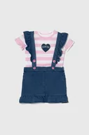 Dresy i komplety dla dziewczynek - Guess komplet niemowlęcy kolor różowy - miniaturka - grafika 1